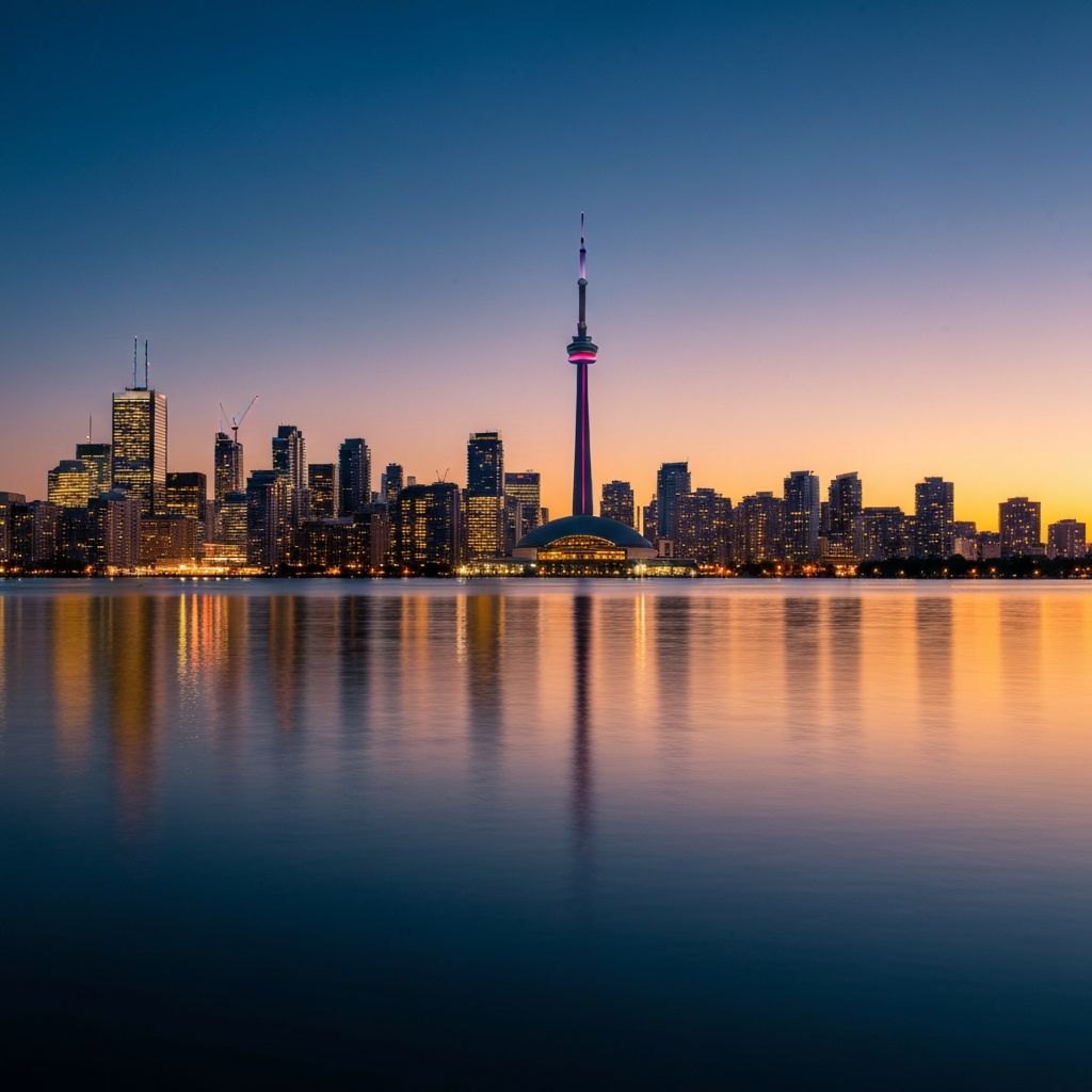 Toronto skyline with CN Tower